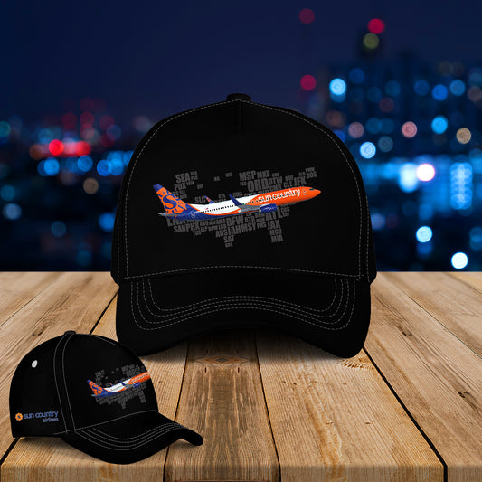 Sun Country Airlines Boeing 737-800 Baseball Cap