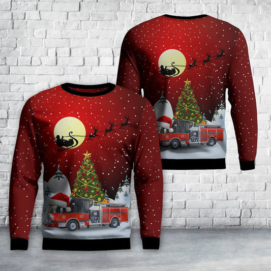 Sundre, Alberta, Sundre District Fire Department Christmas AOP Sweater