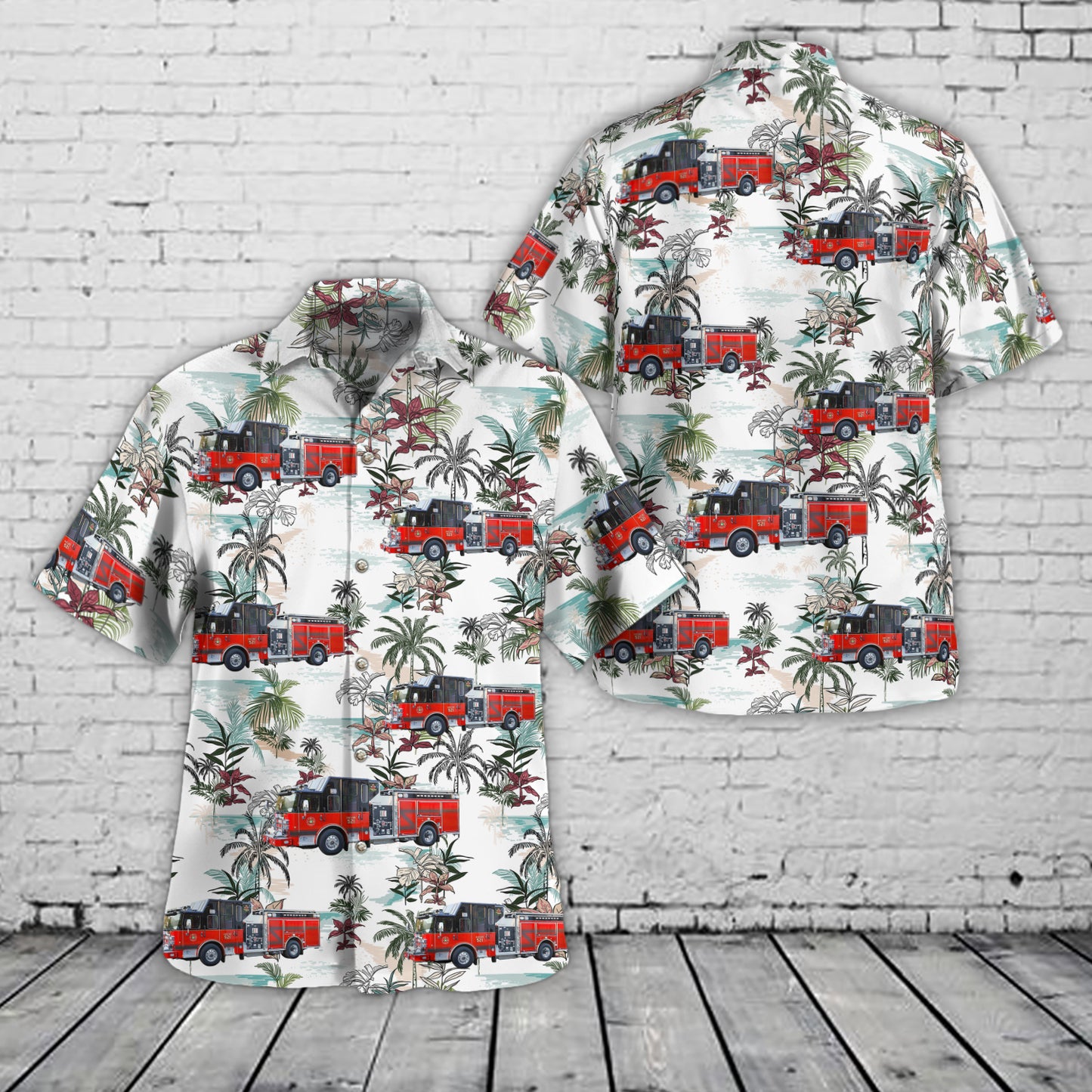 Sundre, Alberta, Sundre District Fire Department Hawaiian Shirt
