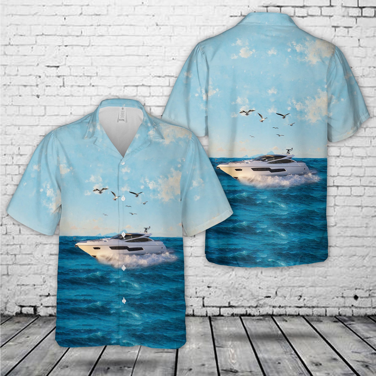 Sunseeker Predator 80 Ship Hawaiian Shirt