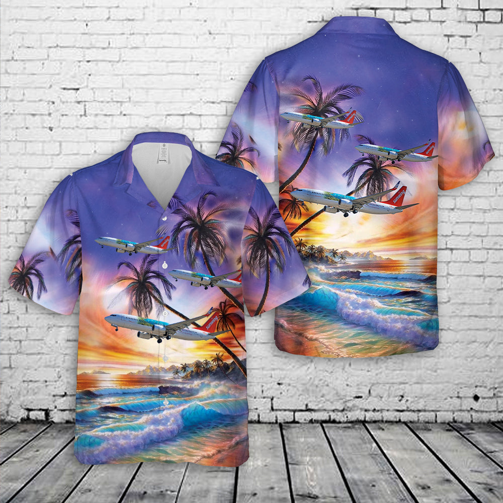 Sunwing Airlines Boeing 737-800 (Antigua and Barbuda Livery) Hawaiian Shirt