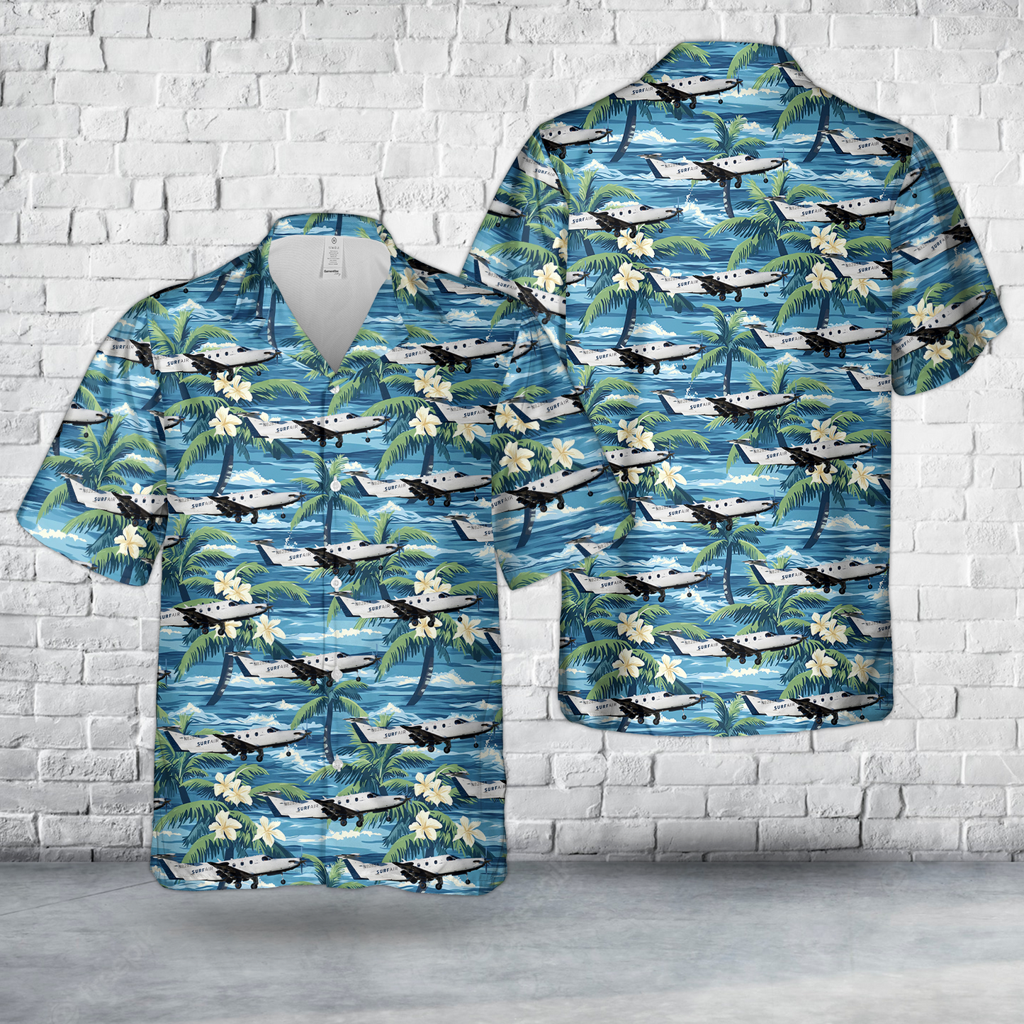 Surf Air Pilatus PC-12 N828SA Hawaiian Shirt