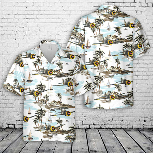 Swedish Air Force Brewster Model 239 Hawaiian Shirt