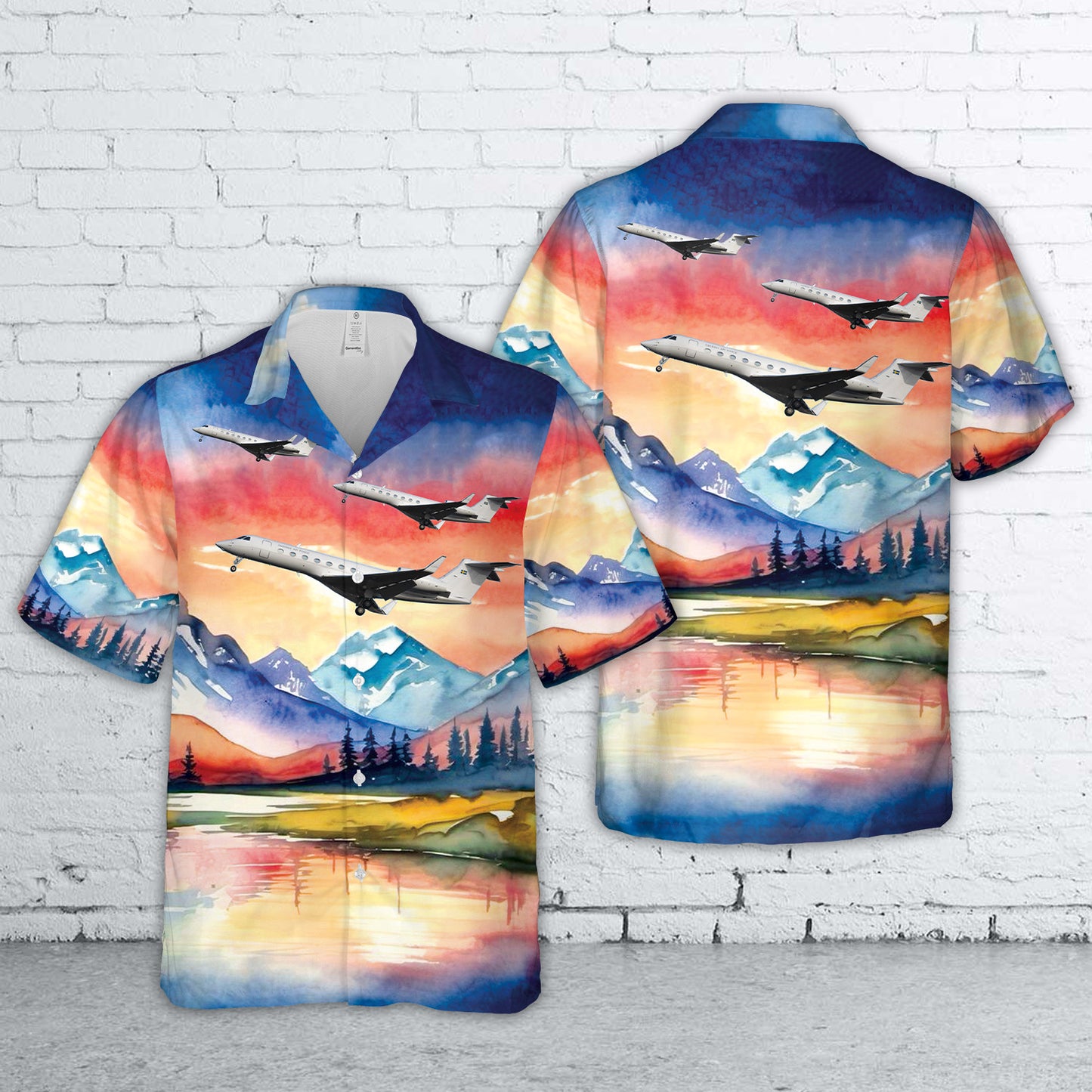 Swedish Air Force Gulfstream G550 (GV-SP) Hawaiian Shirt