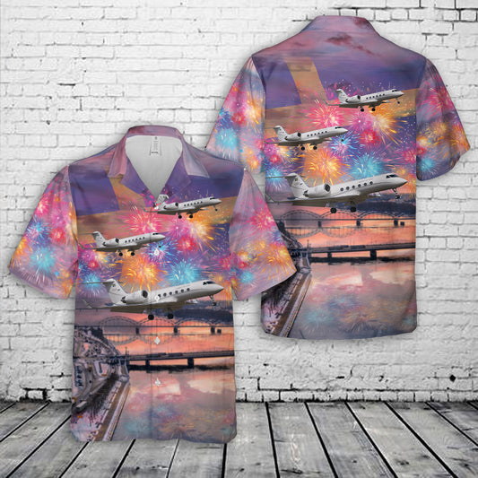 Swedish Air Force Gulfstream IV (G-IV- SP) (Tp102C), National Day of Sweden Hawaiian Shirt