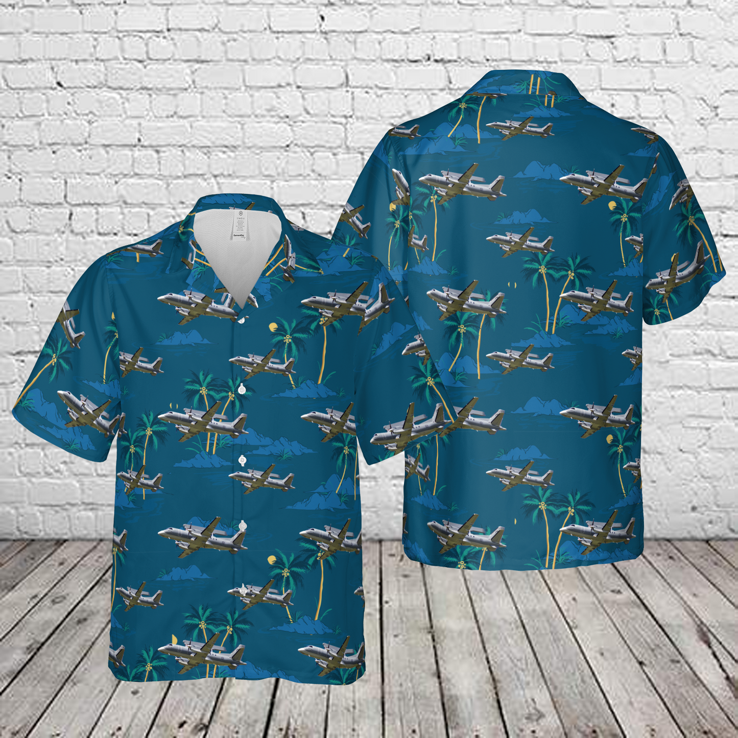 Swedish Air Force Saab 340 Argus Hawaiian Shirt