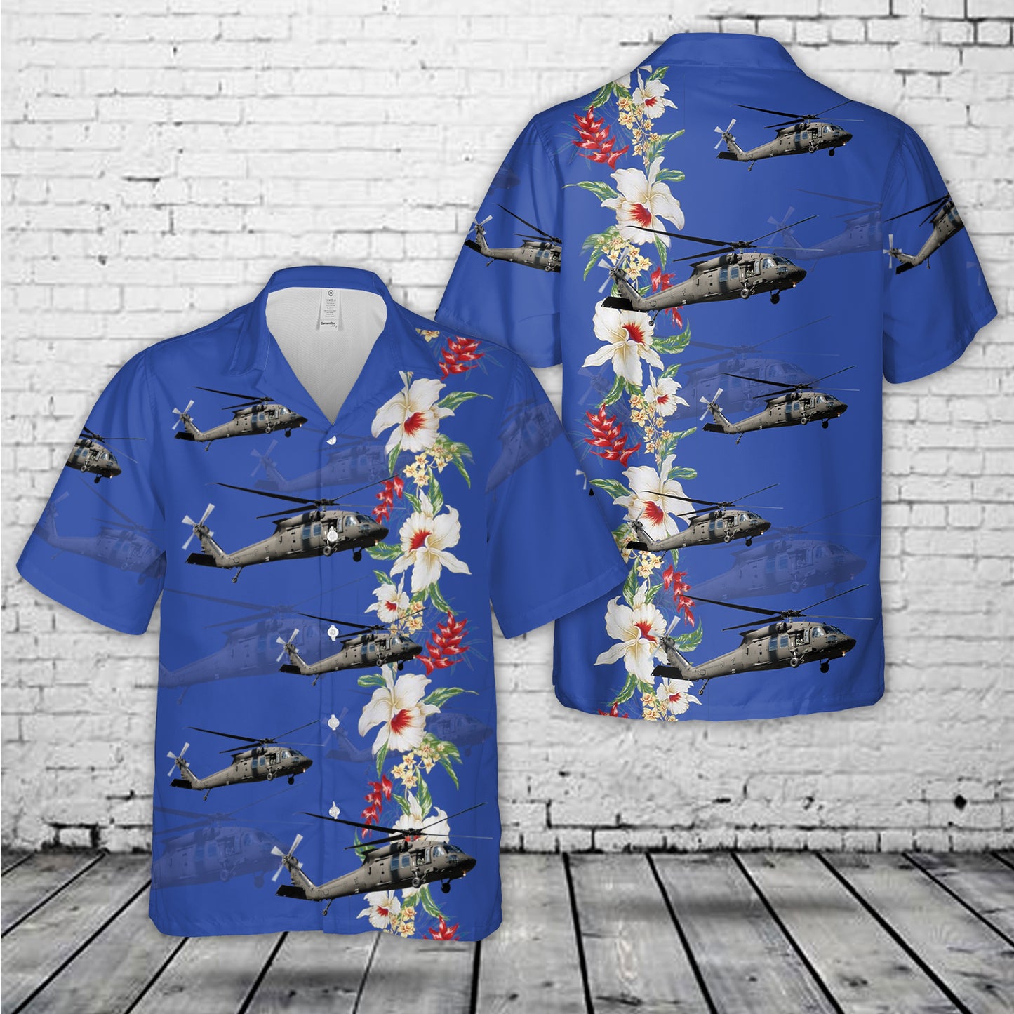 Swedish Air Force Sikorsky Hkp16A Black Hawk (UH-60M) Hawaiian Shirt