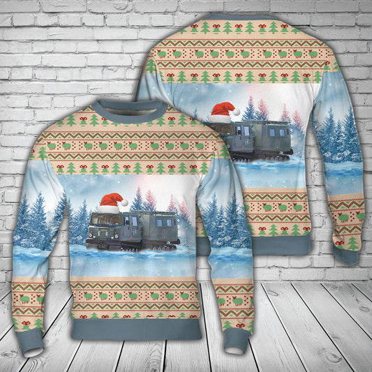 Swedish Army Bandvagn 206 Bv 206 Christmas AOP Sweater