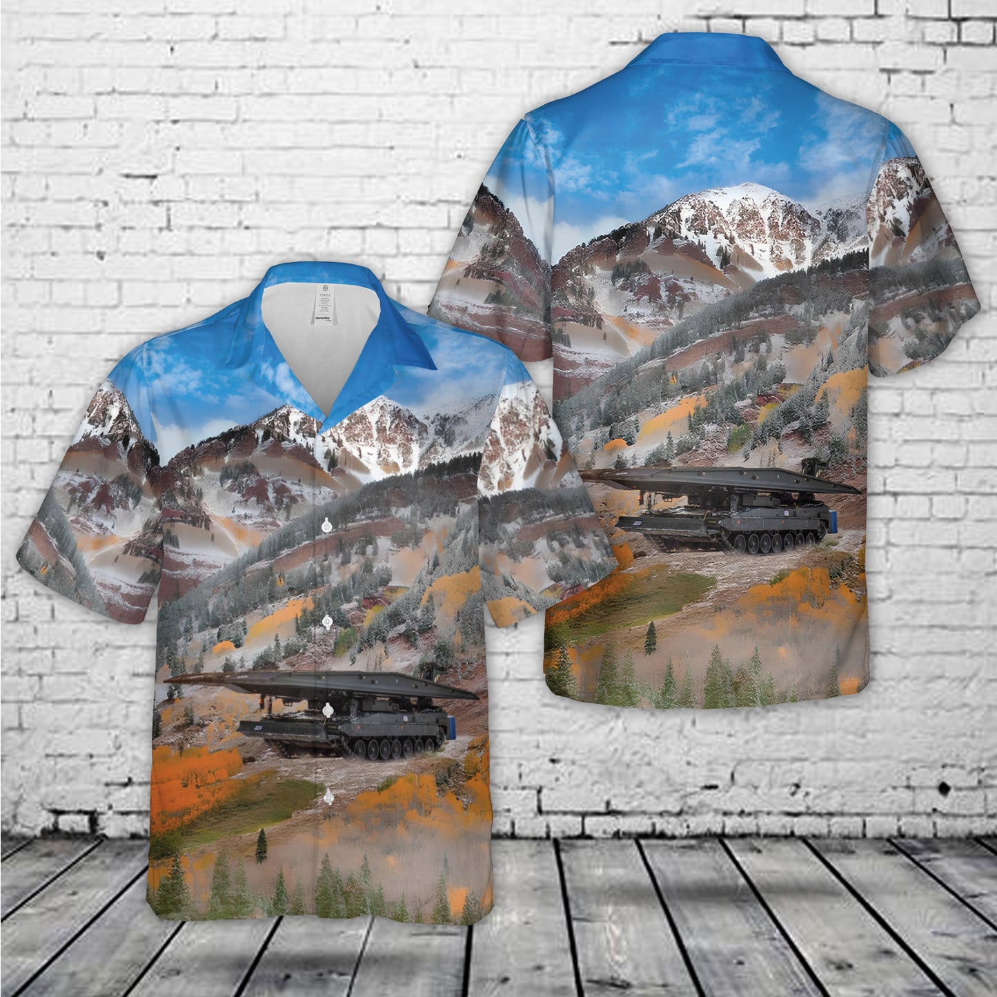 Swedish Army Brobandvagn 120 Hawaiian Shirt