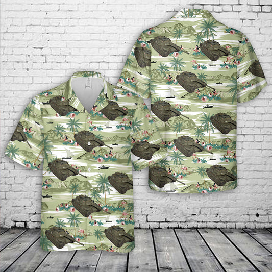 Swedish Army Leopard 1A5NO2 Hawaiian Shirt