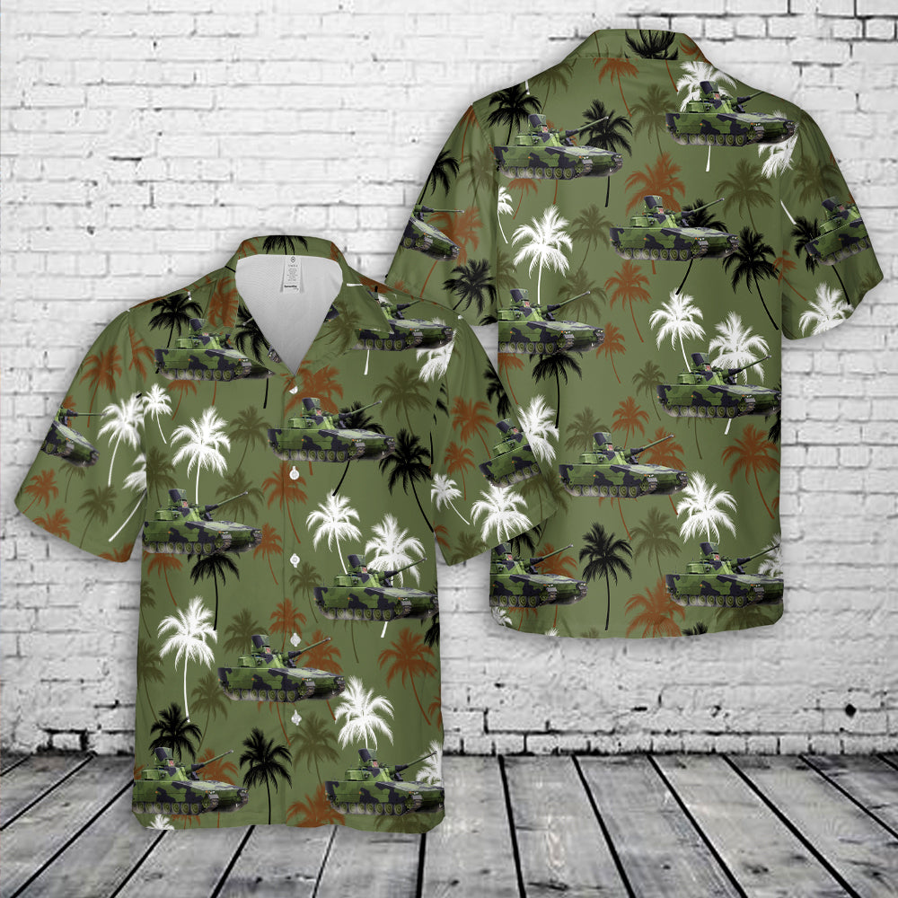 Swedish Army LvKv 9040C Anti-Air Vehicle Hawaiian Shirt