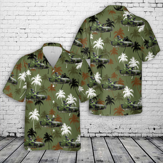 Swedish Army LvKv 9040C Anti-Air Vehicle Hawaiian Shirt