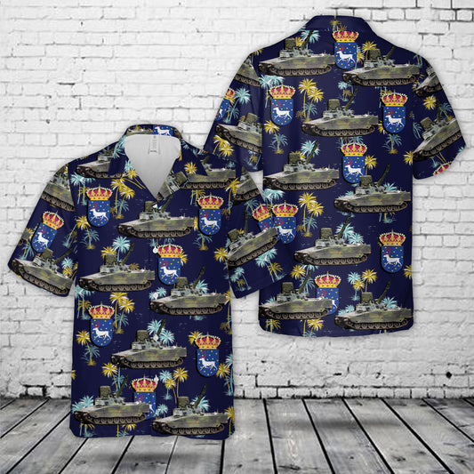 Swedish Army Norrbottens Regemente I 19 Hawaiian Shirt