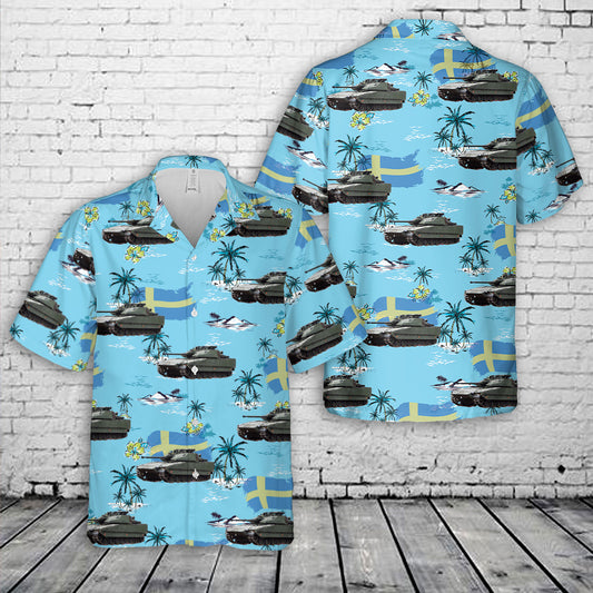 Swedish Army Stridsfordon 90 CV9040A Hawaiian Shirt