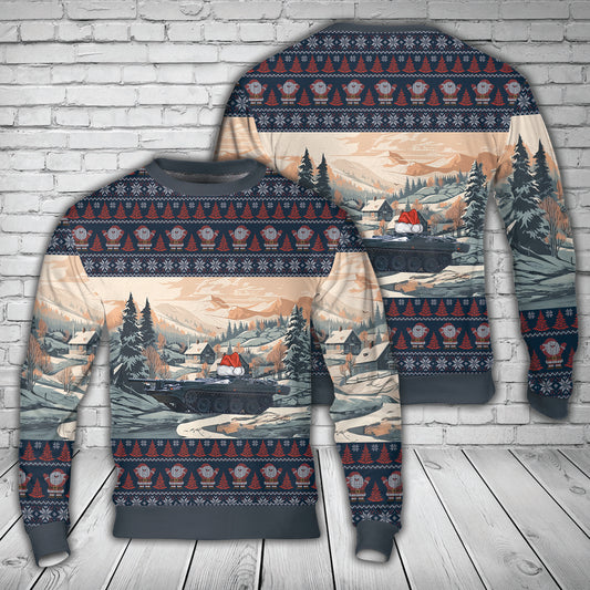 Swedish Army Stridsvagn 103 Christmas AOP Sweater