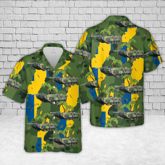 Swedish Army Stridsvagn 103 tank Hawaiian Shirt