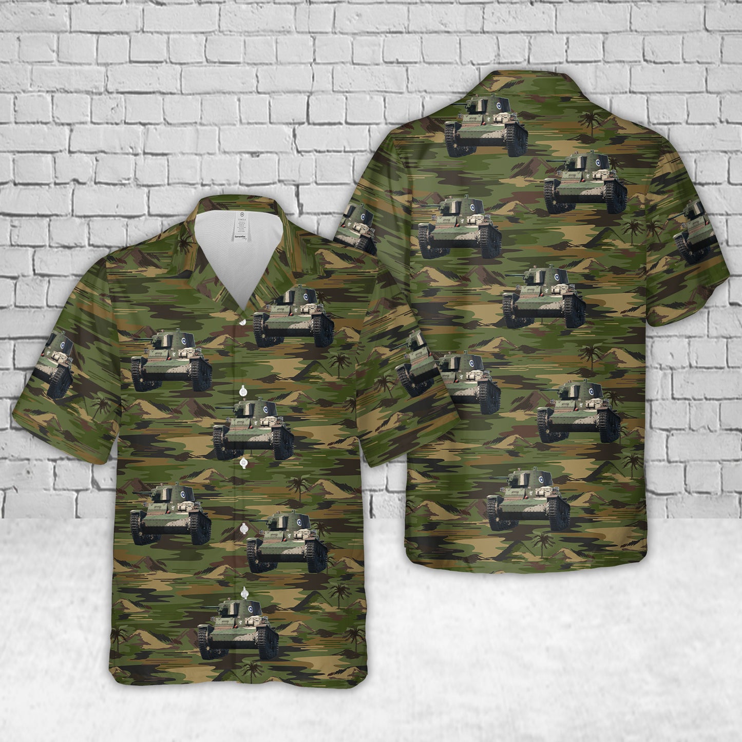 Swedish Army Vickers Mk.E Hawaiian Shirt