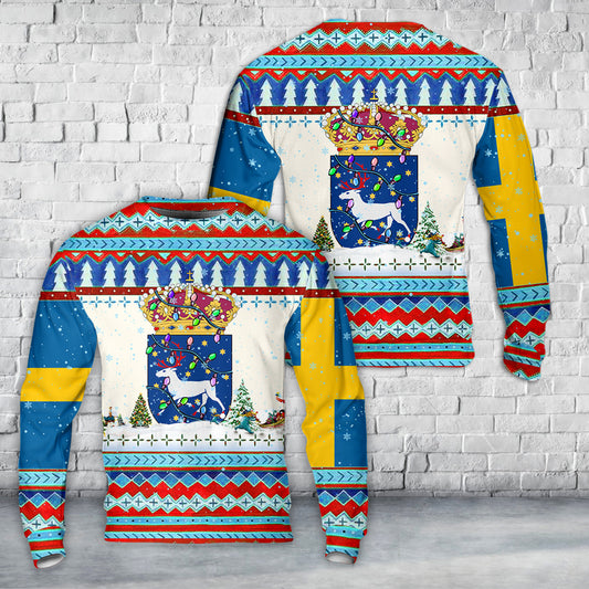 Swedish Army orrbottens Regemente I 19 Christmas Sweater