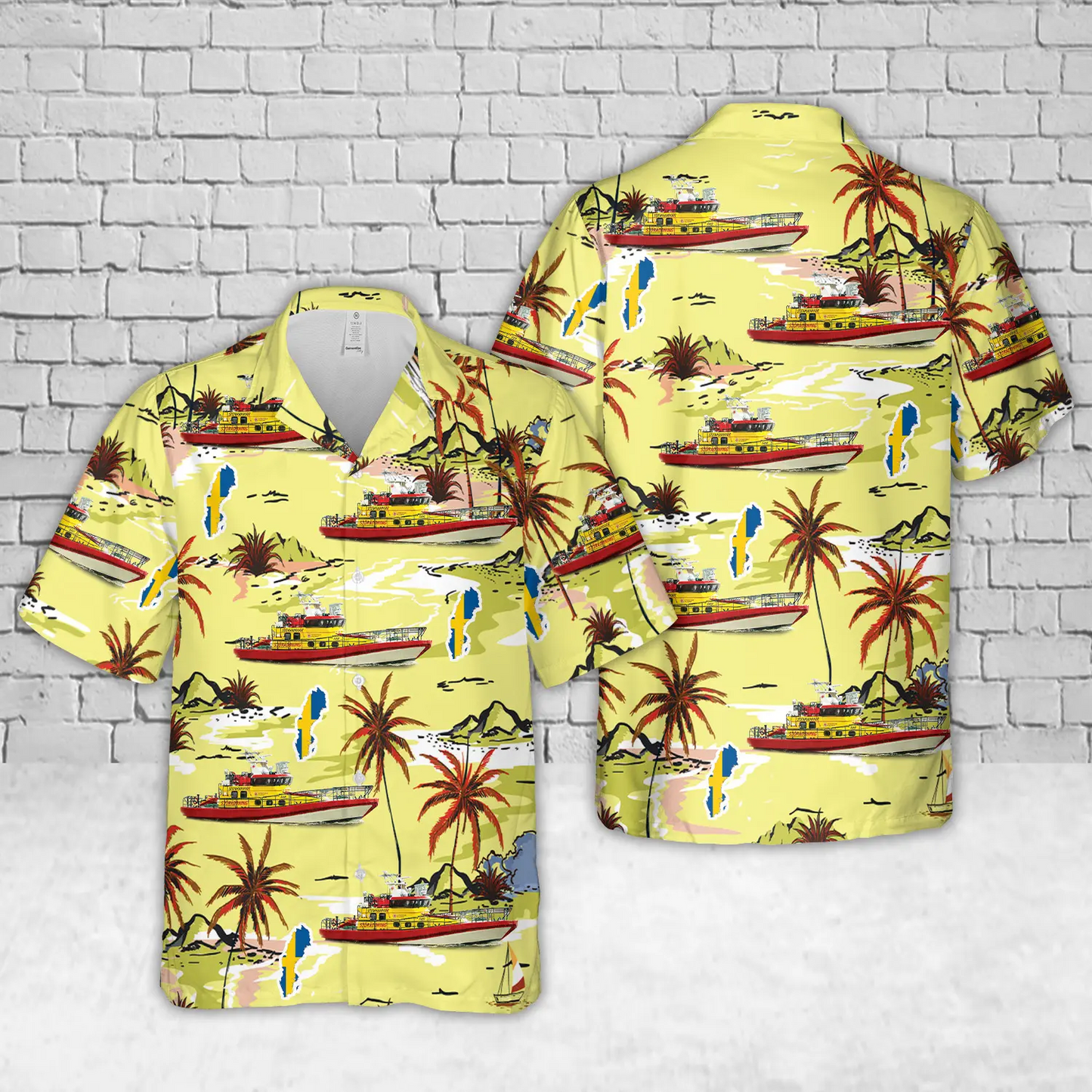 Swedish Sea Rescue Society SSRS Lifeboat Stenhammar Hawaiian Shirt