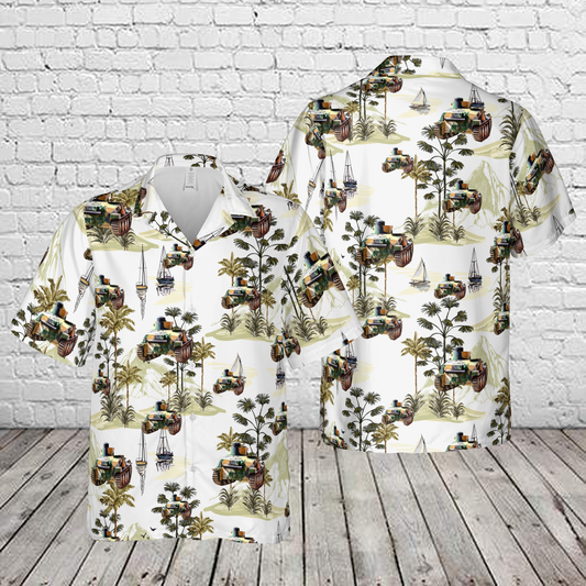Swedish army AH-IV-Sv light tank Hawaiian Shirt