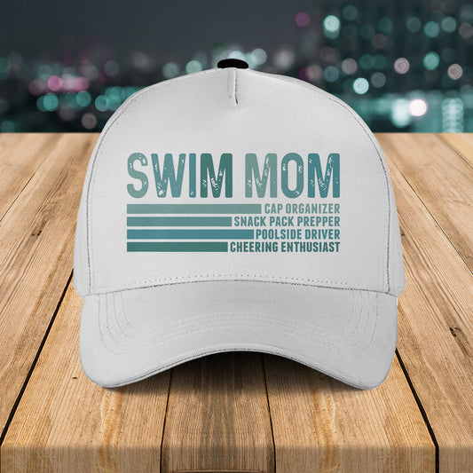 Swim Mom Baseball Cap