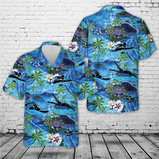 Swimming Hawaiian Shirt