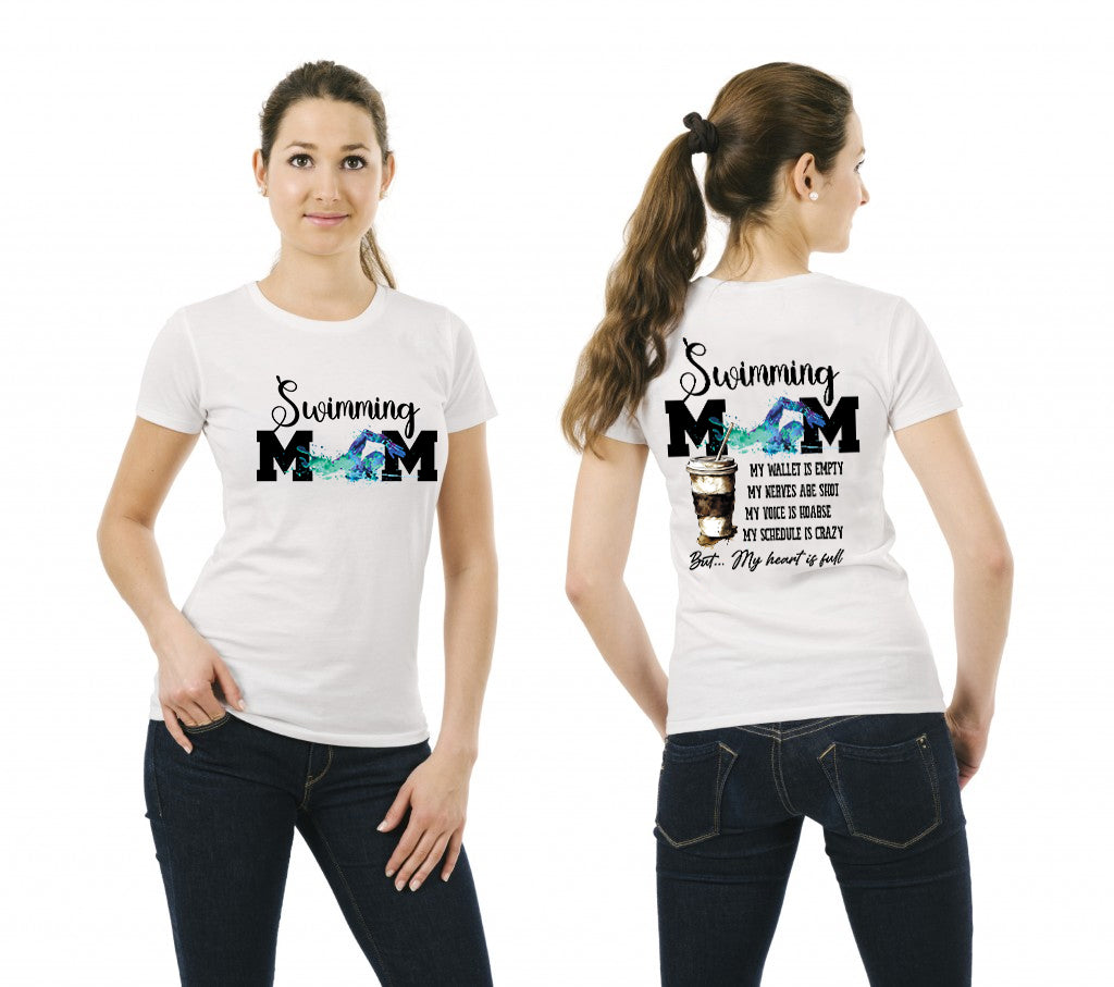 Swimming Mom Classic Unisex T-Shirt Gildan 5000 (Made In US)