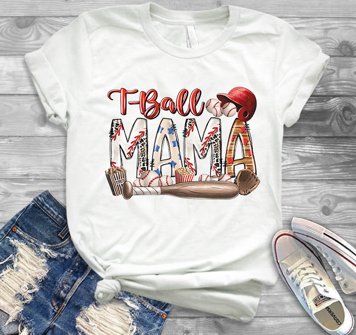 T-ball Mama Baseball Classic Unisex T-Shirt Gildan 5000 (Made In US)