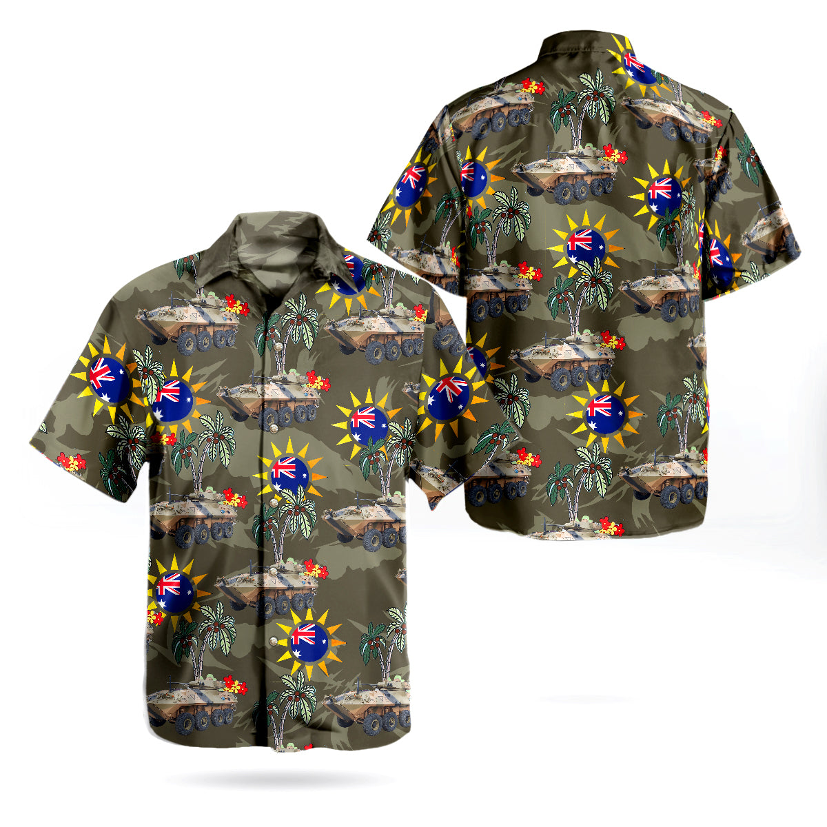 Australian Army Australian Light Armoured Vehicle ASLAV Hawaiian Shirt