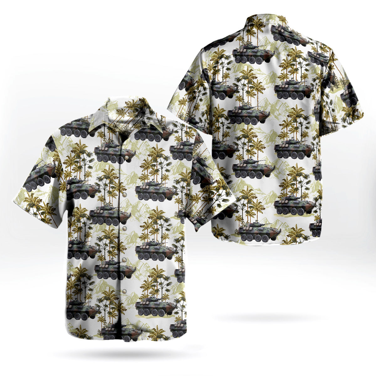 U.S. Marine Light Armored Vehicle LAV-25 Hawaiian Shirt