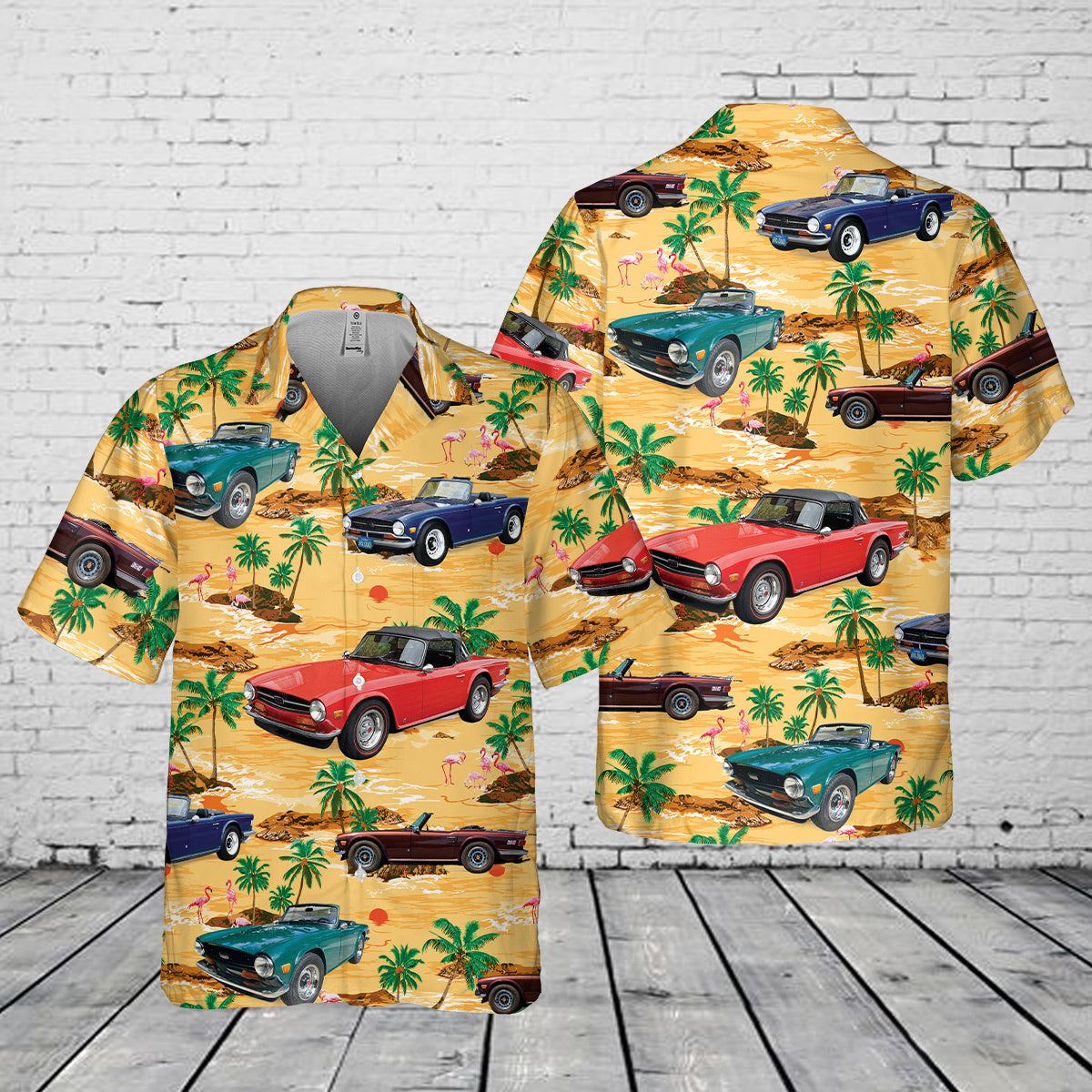 TR6 Roadster Pocket Hawaiian Shirt