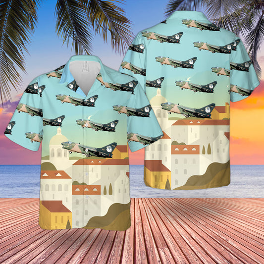 Portuguese Air Force 302 Squadron Falcoes LTV A-7P Corsair II Hawaiian Shirt