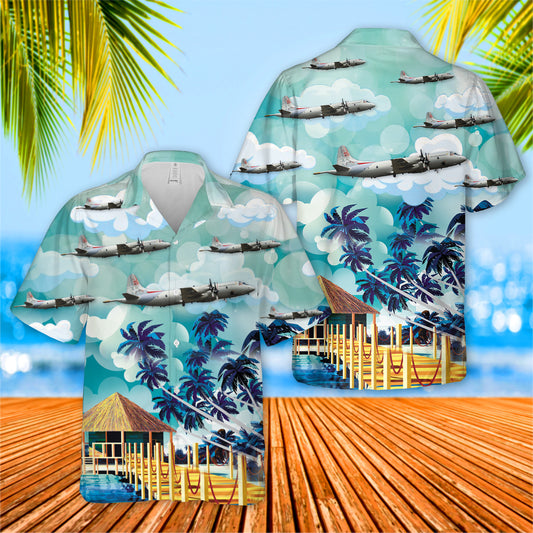 Portuguese Air Force Lockheed P-3C Orion Hawaiian Shirt