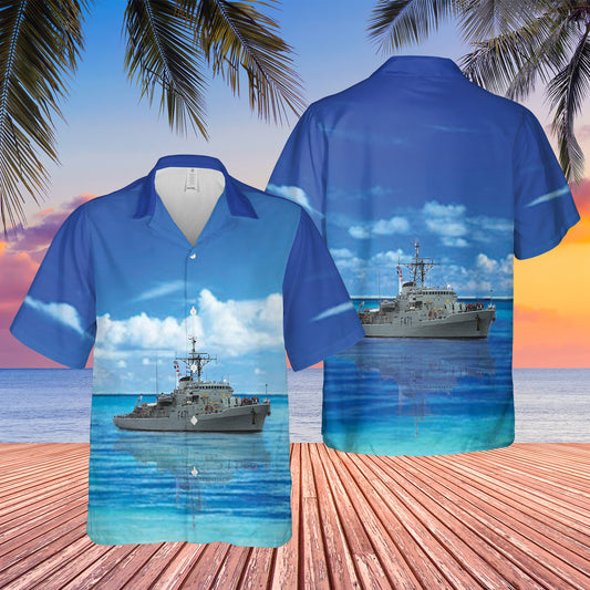 Portuguese Navy NRP Antonio Enes (F471) Of Joao Coutinho-class Corvette Hawaiian Shirt