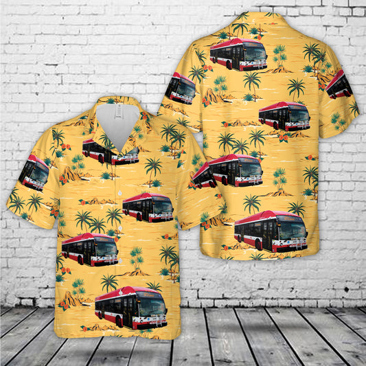 TTC 3448 NovaBus LFS HEV (2018) Bus Hawaiian Shirt