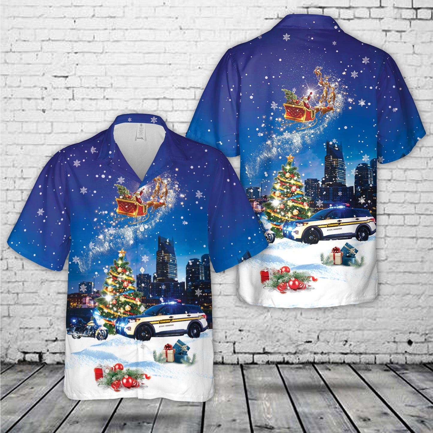 Tennessee Highway Patrol Christmas Hawaiian Shirt