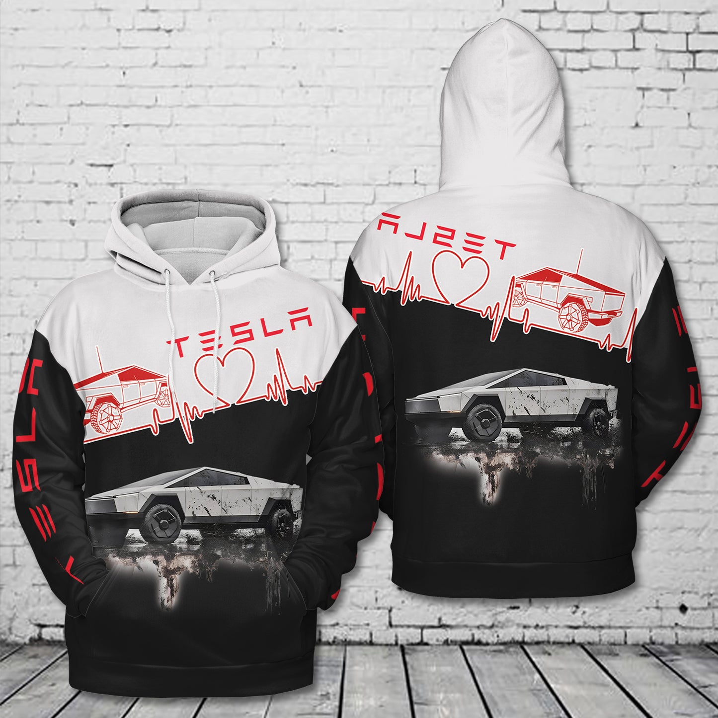 Tesla Cyber Truck 3D Hoodie
