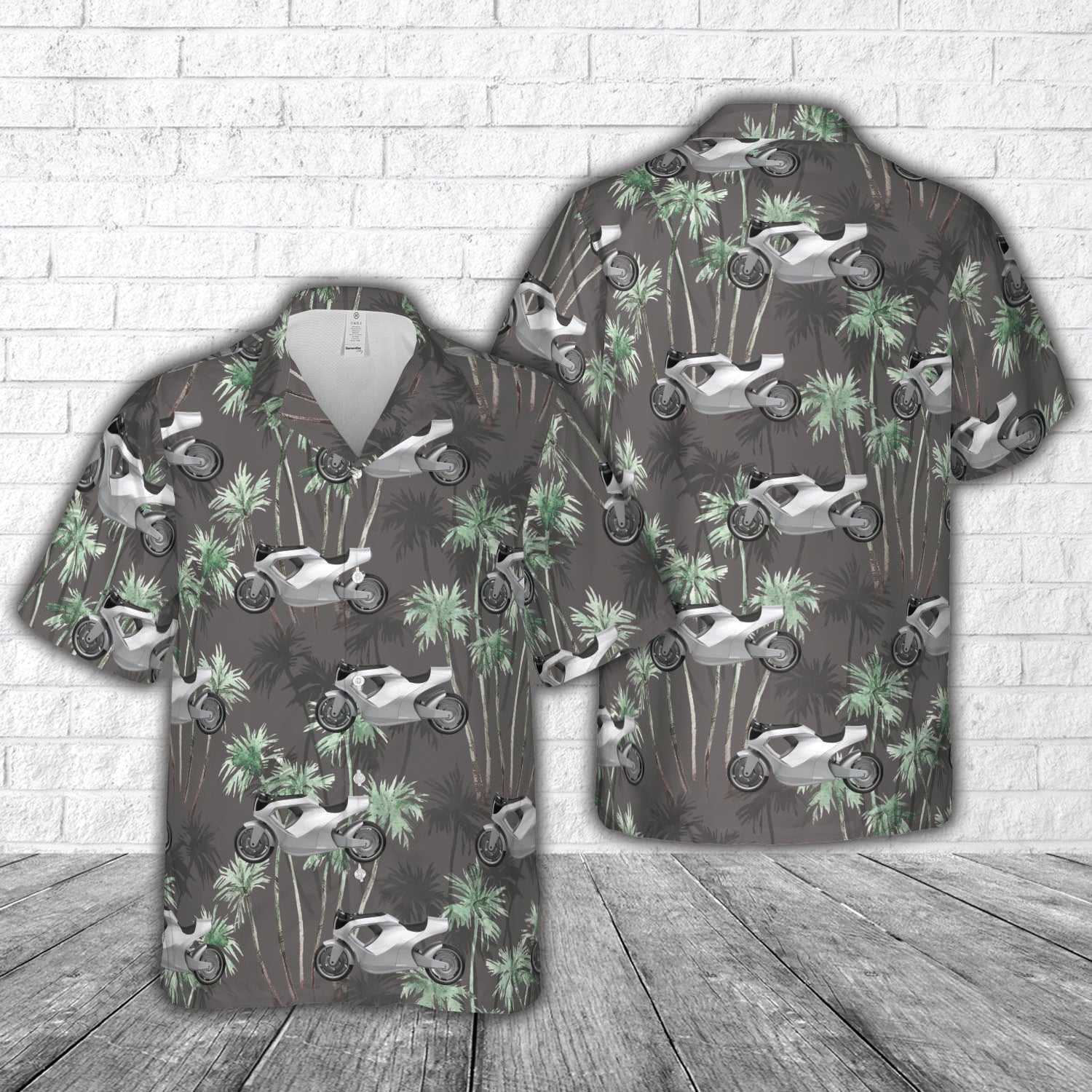 Tesla electric motorcycle Hawaiian Shirt