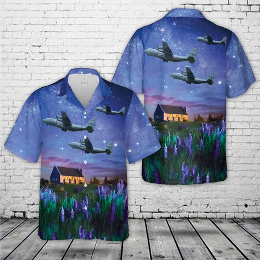 Texas Air National Guard C-130H 85-1362 callsign "Roper 91" Hawaiian Shirt