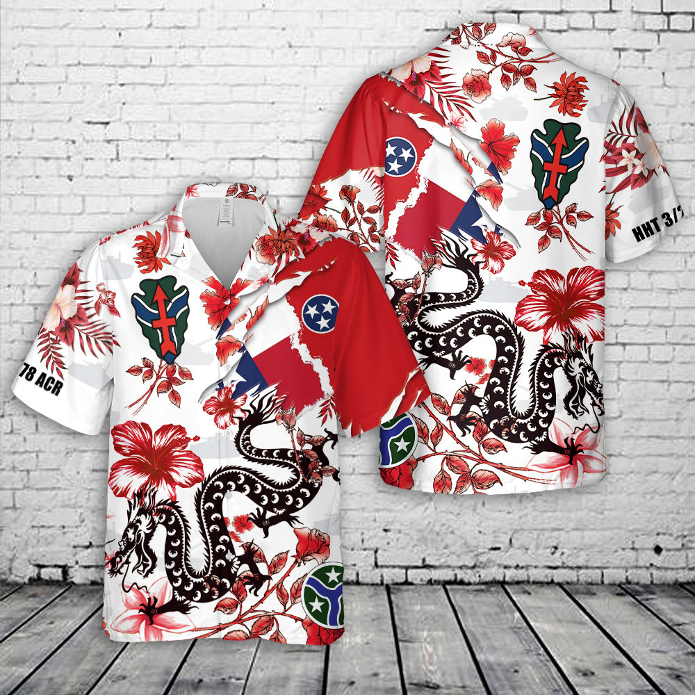 Texas Army National Guard Hawaiian Shirt