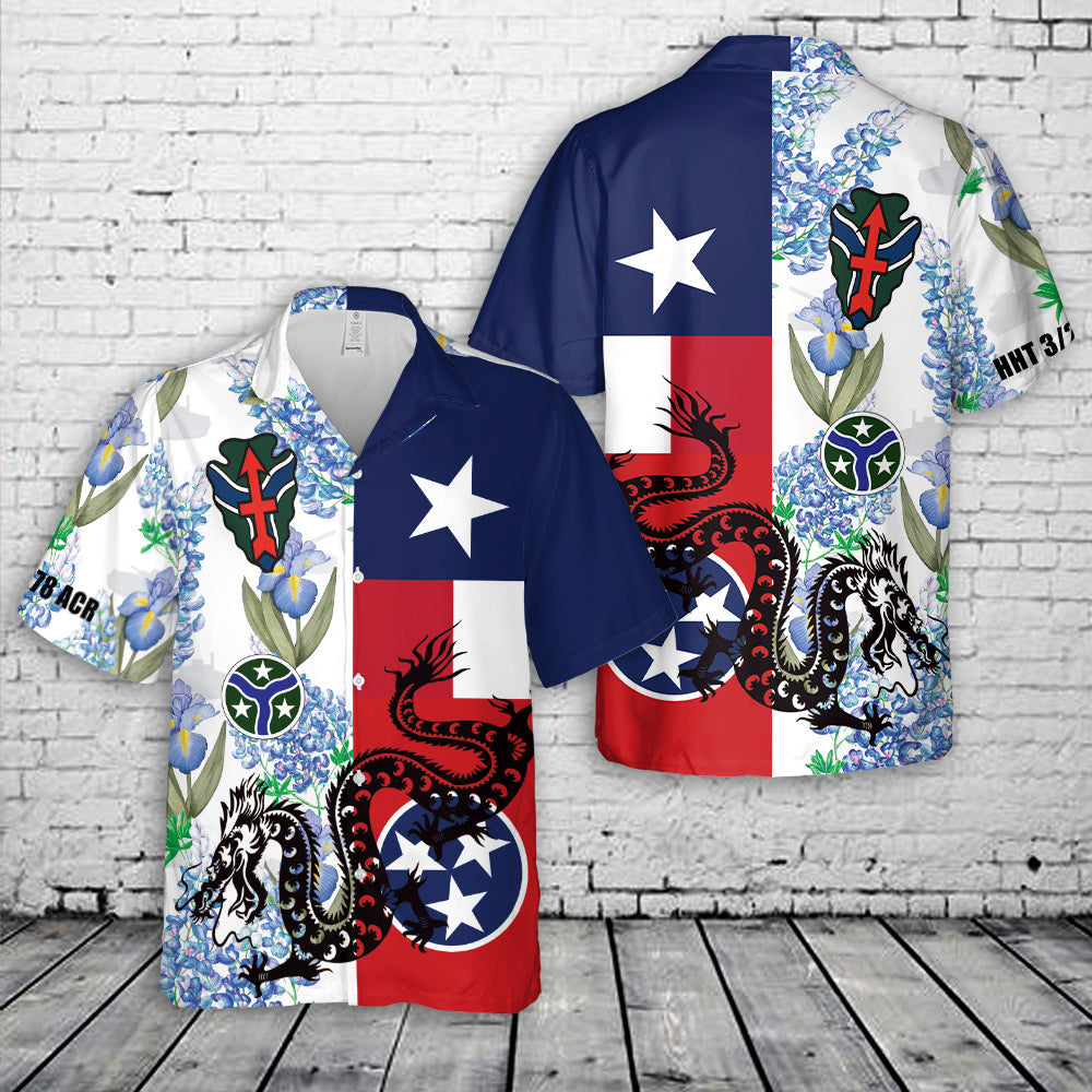 Texas Army National Guard Hawaiian Shirt