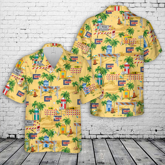 Texas Cordia Construction Hawaiian Shirt