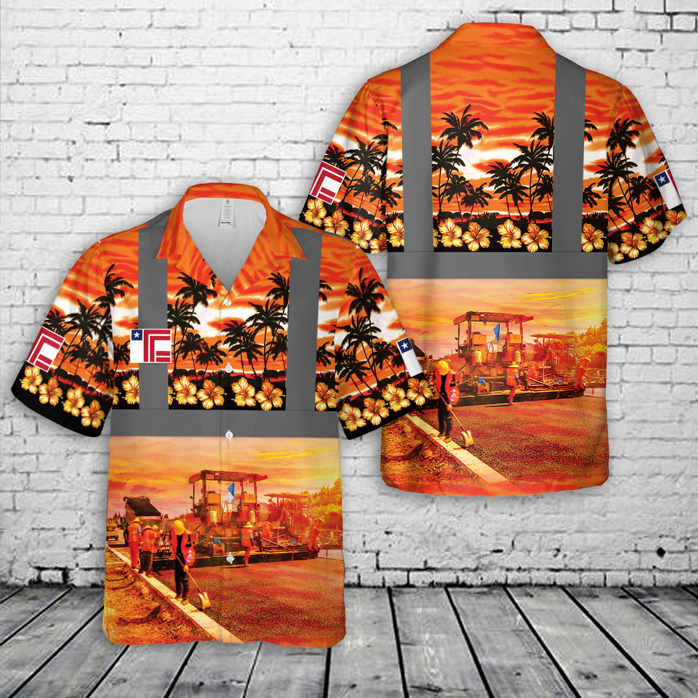 Texas Cordia Construction Hawaiian Shirt