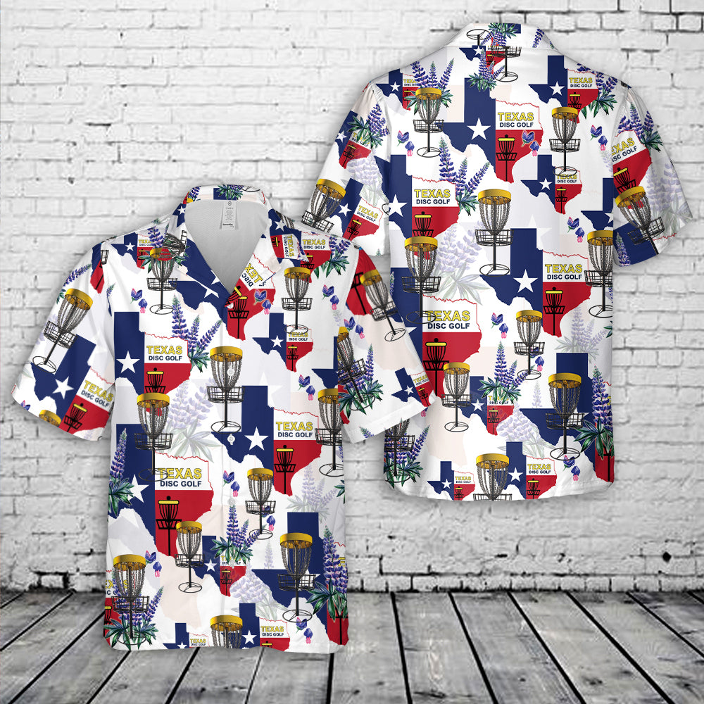 Texas Disc Golf Hawaiian Shirt