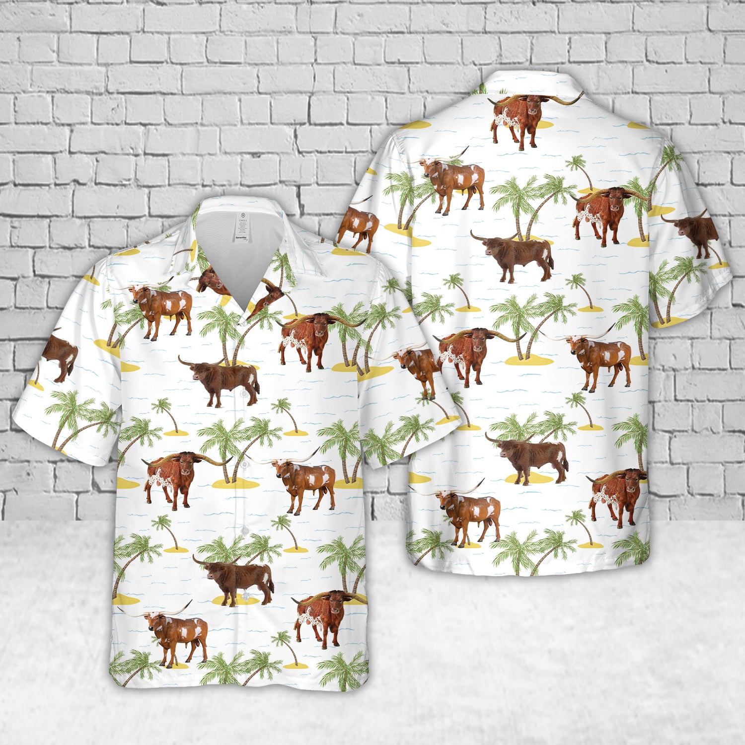 Texas Longhorn Bull Hawaiian Shirt