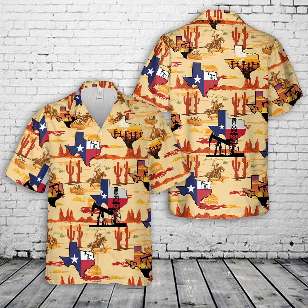 Texas Oilfield Hawaiian Shirt