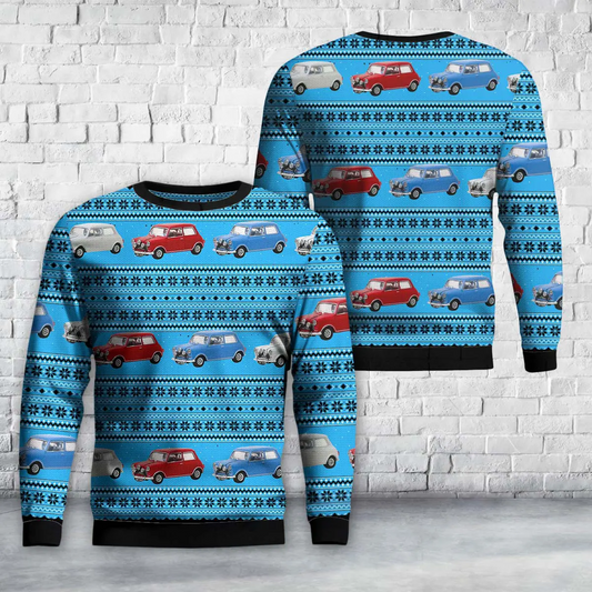 The Italian Job 1967 Austin Mini Cooper S 1275 MKI AOP Christmas Sweater