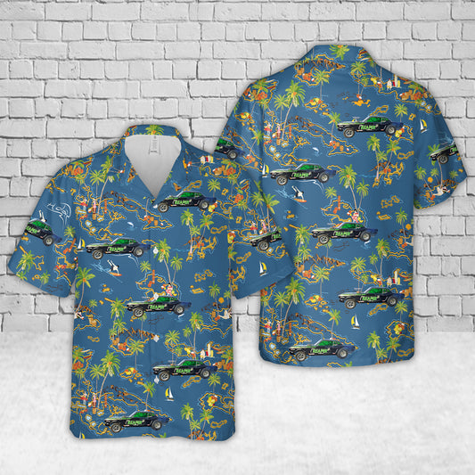 The Reaper 1964 1/2 Mustang A/Gasser Hawaiian Shirt