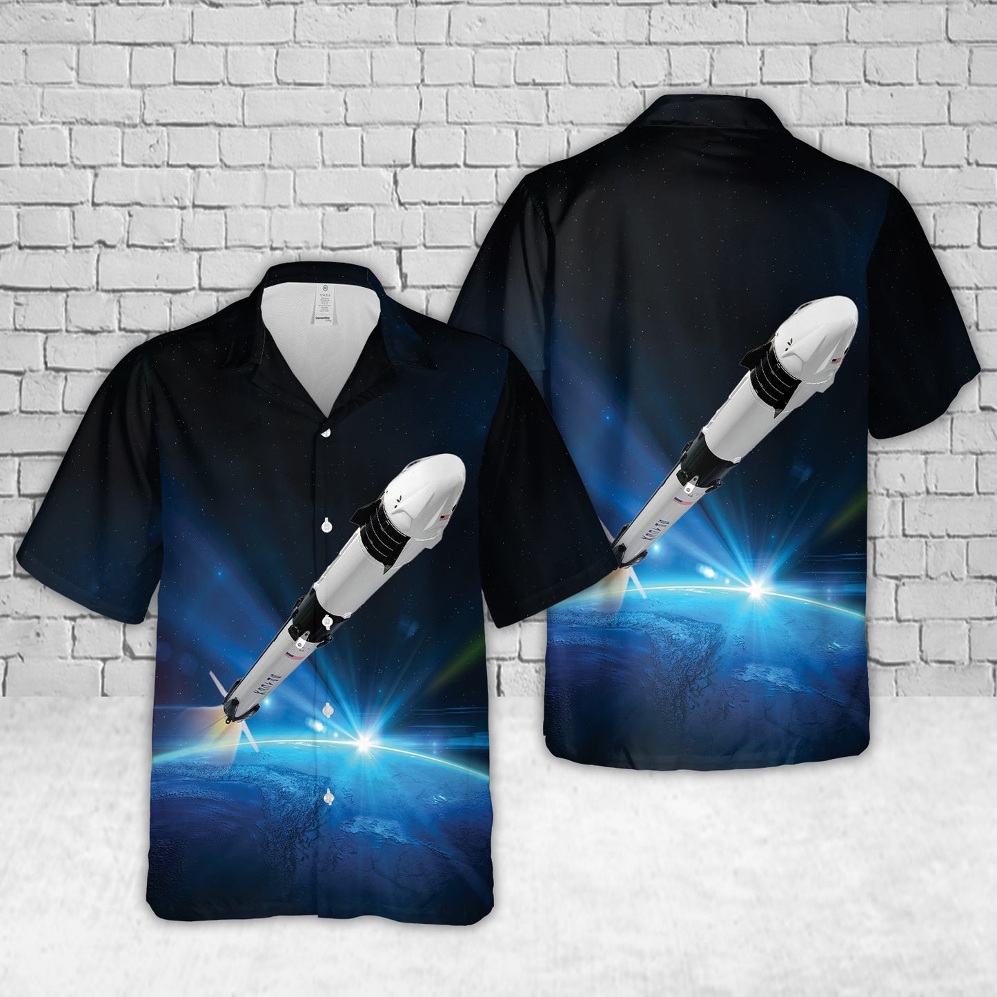 The SpaceX Falcon 9 Rocket Hawaiian Shirt