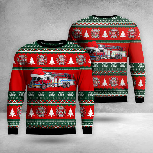 The Woodlands, Texas, The Woodlands Fire Department Christmas AOP Sweater